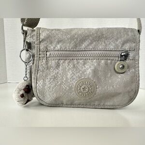 Kipling Sabian Silver Crossbody Mini Bag Shoulder Bag